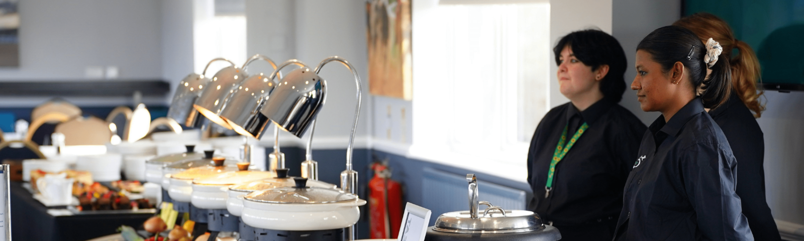 Staff waiting for customers 