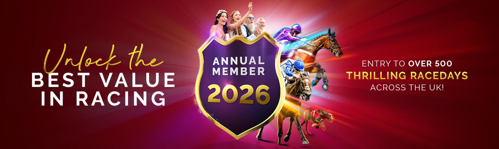 Annual Memberships 2026 at Southwell Racecourse