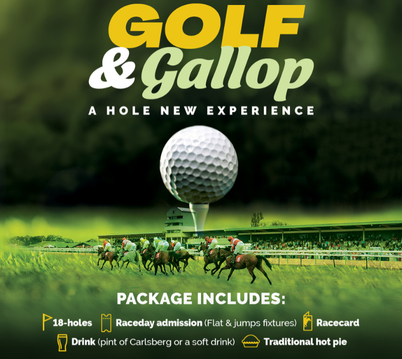 Golf and Gallop Package at Southwell Racecourse