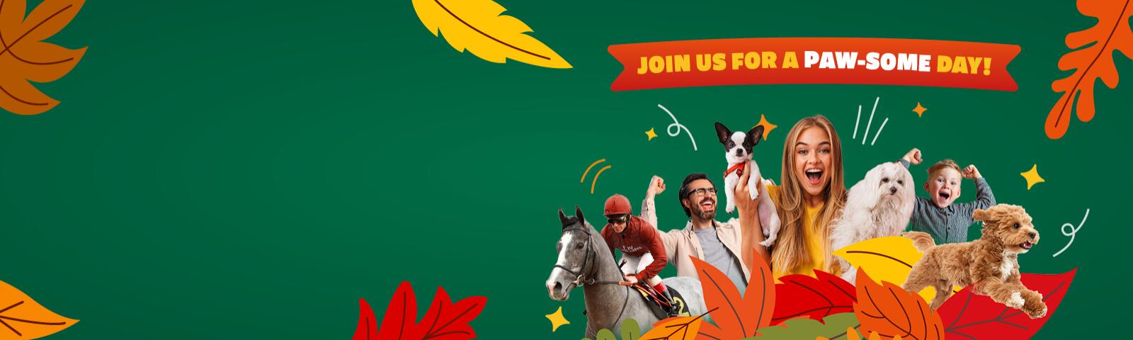 Join us for Dog Friendly Raceday on Sunday September 21st featuring fun dog shows and best turned out dog!