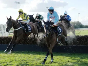 Jump racing at Southwell